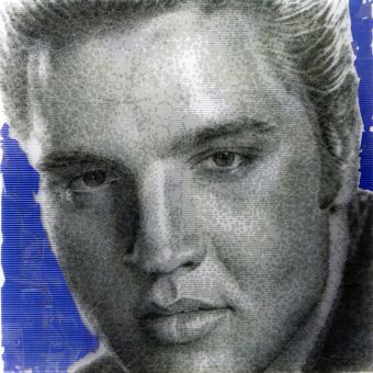 Portrait of Elvis Presley